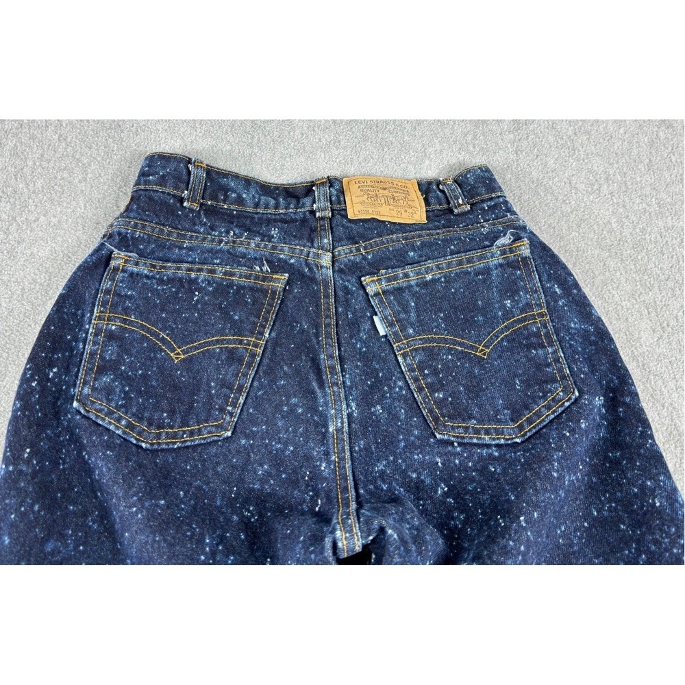 Vintage Levi's Women's Jeans 28x31 Bleach‎ Speckled High Rise